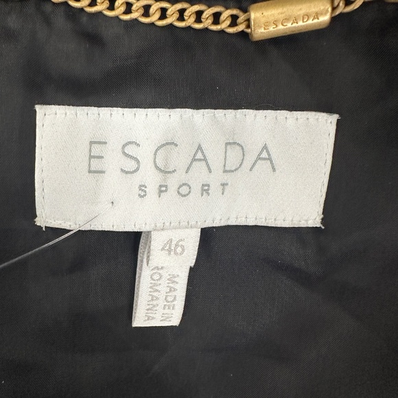 Escada Sport Black Multi-Color Sky Galaxy Print Bomber Jacket Size 46/US 16 - Picture 8 of 8